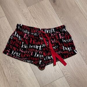 Cozy Women's Shorts with Red Accents